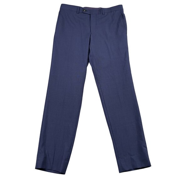 Ted Baker London Suit Mens 42L Navy Endurance 100% Wool Jay CT - Picture 4 of 16